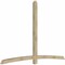 Ekena Millwork Bellingham Rough Sawn Timber Gable Bracket, Douglas Fir, 108"W x 72"H x 4"D x 4"F, 16/12 Pitch GBW108X72X0404BEL00RDF - alternate 3